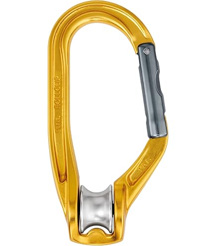 Amazon.com : Petzl ROLLCLIP A Pulley Carabiner - Triact-Lock (Gate